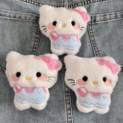 特大リボン付きハローキティぬいぐるみアクセサリー漫画人形ブローチDIY服バッグ飾り