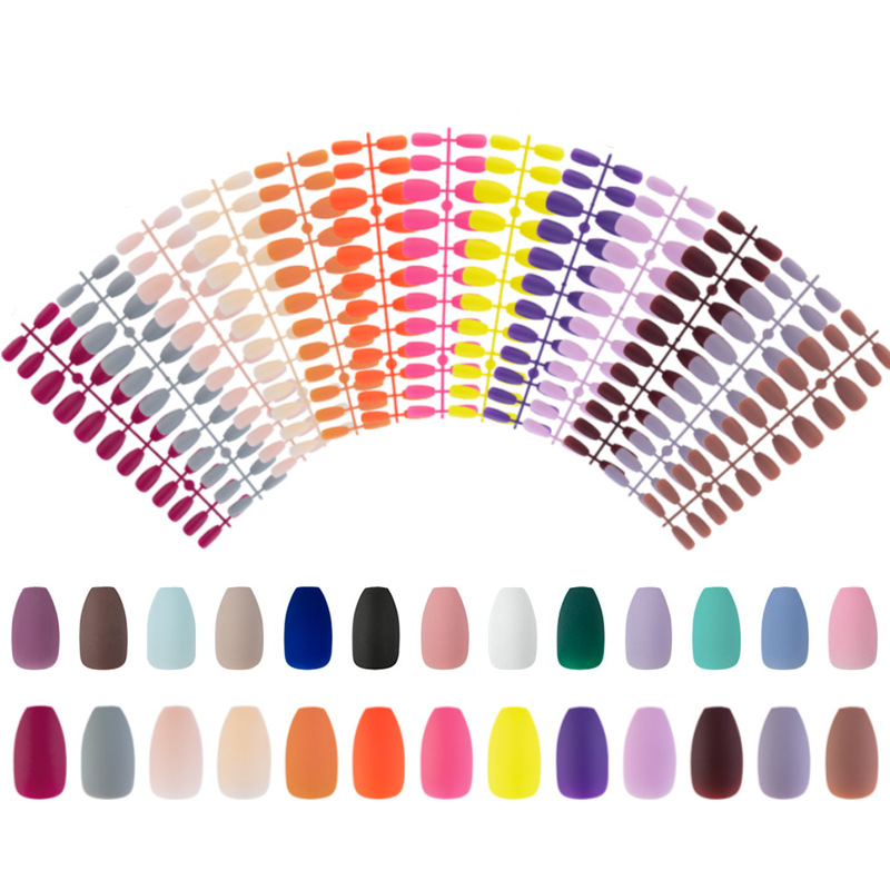 Matte solid color nail stickers