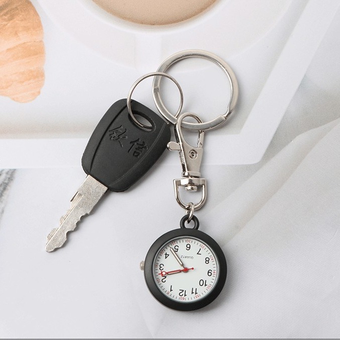 工場直販 カラフルでコンパクトな懐中時計 男の子 女の子 キーホルダー付き 小中学生 試験用時計 学生必需品