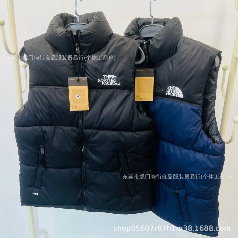 American-style cotton vest 1996, unisex plaid thickened warm couple's vest, black loose-fitting sleeveless jacket American-style cotton vest 1996, unisex plaid thickened warm couple's vest, black loose-fitting sleeveless jacket