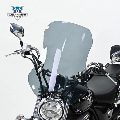 windshield modification front windshield — Motorcycle front windshield - dark-gray-height-55cm