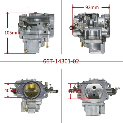 66t-14301-02 Outboard Motor Carburetor Carburetor