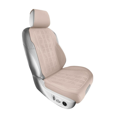 Four Seasons Pad, Faux Suede All-Season Car - rose-rice-single-seat-square-cushion-backrest-suede