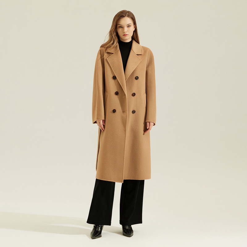 Huang Yuxiang 2026 Autumn/Winter Puyuan Double-Sided Cashmere Coat Max Classic Style Pure Goat Cashmere Elegant Woolen Coat Huang Yuxiang 2026 Autumn/Winter Puyuan Double-Sided Cashmere Coat Max Classic Style Pure Goat Cashmere Elegant Woolen Coat