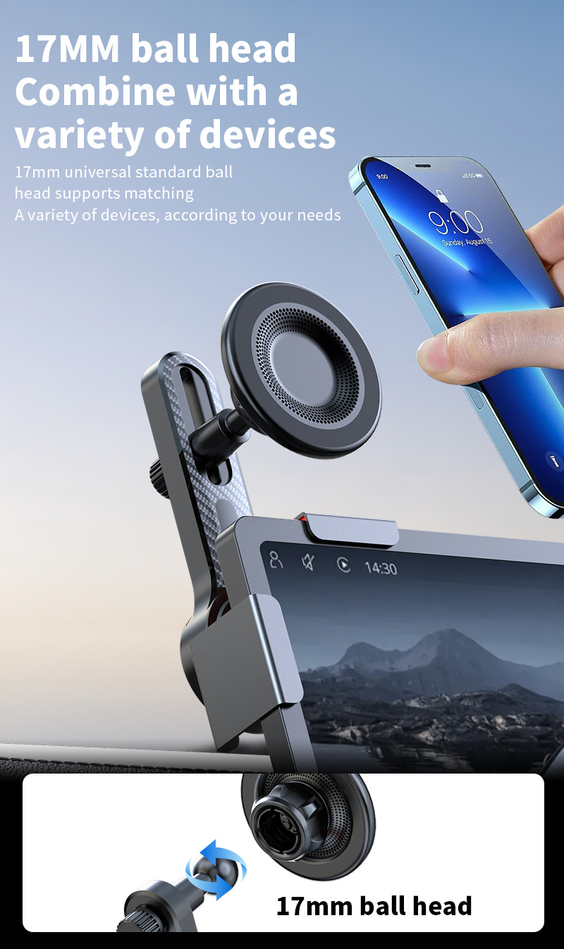New Energy Vehicle Magnetic Mobile Phone Holder Central Control Screen Special Floating Screen Strong Adsorption Mobile Phone Navigation Holder