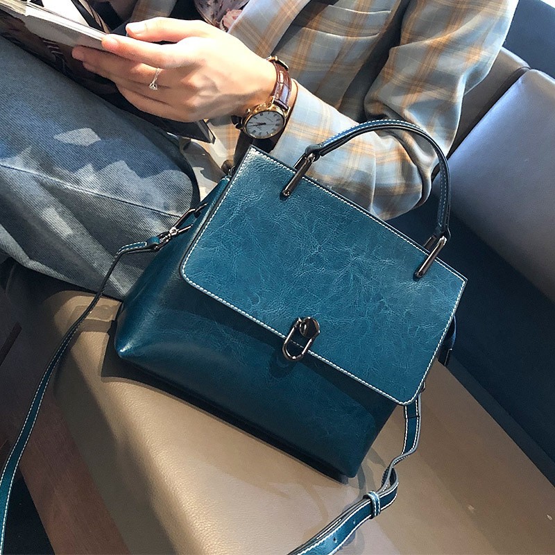 跨境新款牛皮包包高端时尚手提包女真皮女包直播间网红斜挎单肩包