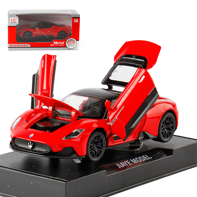 嘉業1:32 瑪莎拉D MC20合金跑車仿真汽車模型聲光回力兒童玩具