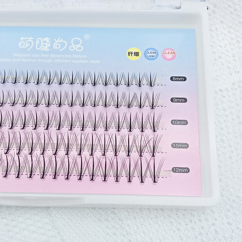 Pestañas lindas Shangpin Flor de hadas Injerto de pelo pestañas postizas auto-injerto de flores de pelo cinco filas paquete mixto Barbie sandwich pestañas