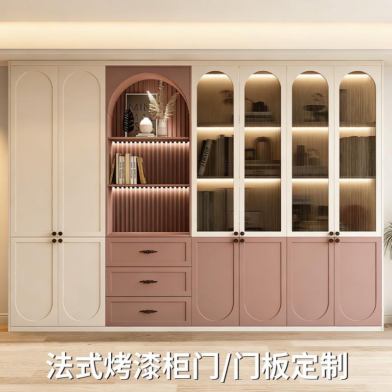 Customized Minimalist European-Style Painted Cabinet Doors, Bar Counter Kitchen Cabinet Door Panels, French-Style Painted Cabinet Doors, Manufacturer Wholesale