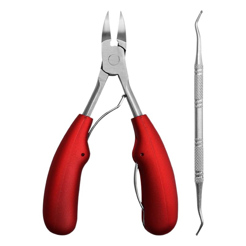 Fábrica de uñas ranura de acero inoxidable uñas tijeras traje único boca oblicua boca de águila punta uñas pedicura incrustado águila nariz alicates