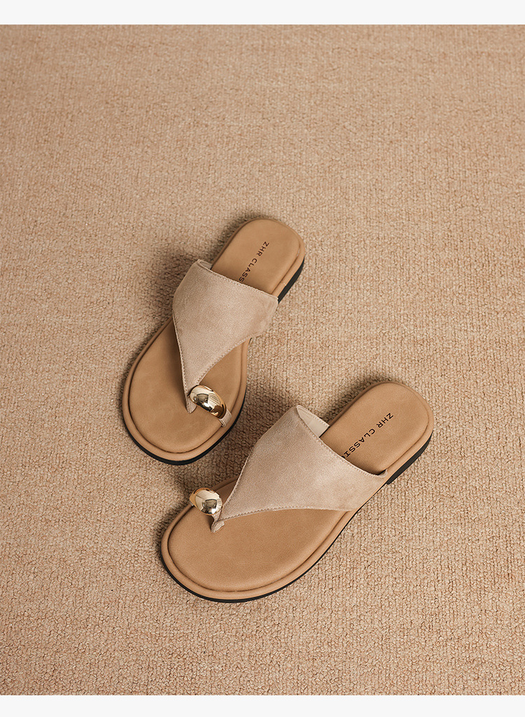 Dép sandal xỏ ngón nữ đế bệt họa tiết da báo — Q82 Hạnh chi tiết 18