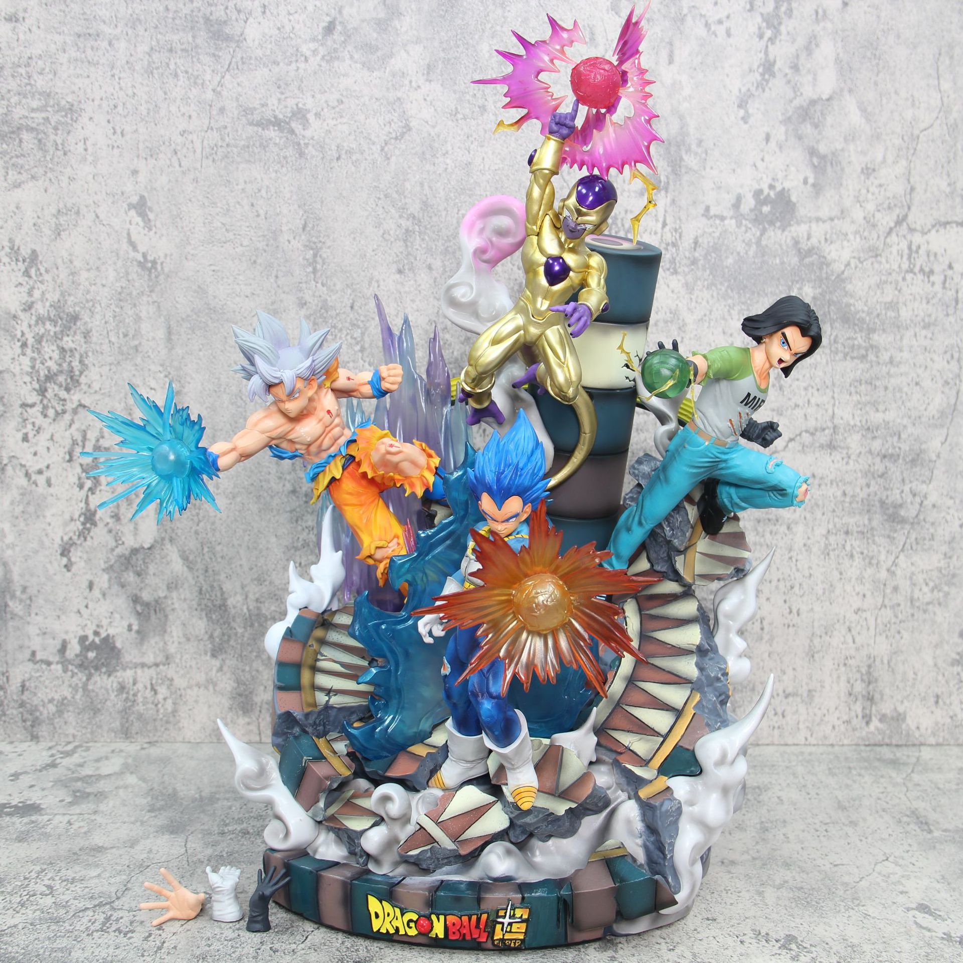 超大号手办七龙珠力量大会孙悟空贝吉塔弗利萨17号模型摆件