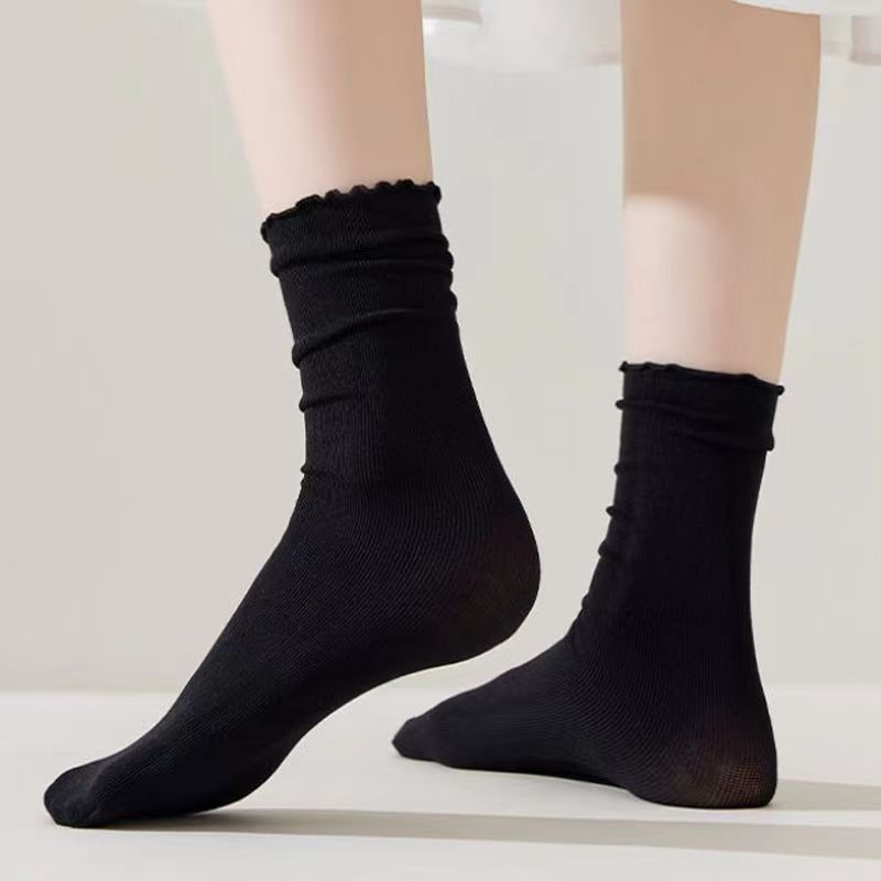 Calcetines de mujer de verano delgado de encaje calcetines de hielo de hormigón calcetines de verano calcetines de terciopelo calcetines de hielo