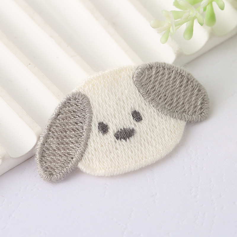 かわいいクマと子犬の刺繍ステッカー、ベビー服アクセサリー、子羊パッチステッカー、手元帳ステッカー、スカーフと帽子ステッカー|undefined