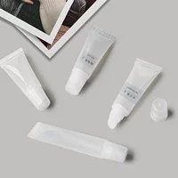 5ml8ml10ml15ml винтовой крышкой для губ Прозрачный Крем шланг косой губы трубка Косметическая суб-упаковка пластиковая трубка
