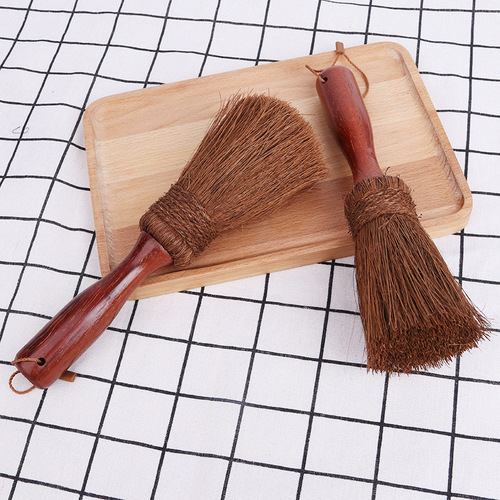 Coconut palm brush natural brown hair brush palm silk pot washing artifact kitchen brush pot household iron pot non-stick pot cleaning brush