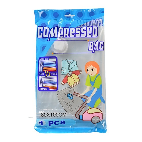 Moisture-proof vacuum compression bag explosion-proof thickened clothing storage bag quilt compression bag manual pumping portable storage bag