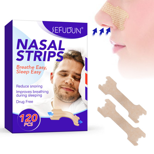 SEFUDUN Breathe Nasal Patch relieves nasal cavity and breathes smoothly, relieves snoring, stops snoring and ventilates nasal patch 120pc