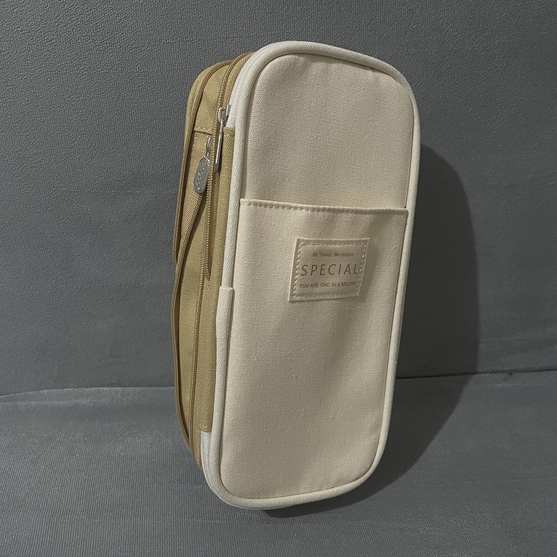 Caja de lápices especial transfronteriza simple bolsa de lápices de gran capacidad caja de lápices de papelería de celebridades de Internet caja de papelería de transformación macaron