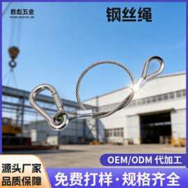 压制铝套强力拉索吊绳304钢丝连接鱼眼端子灯具铁丝广告牌保险