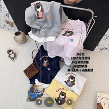 36235韩国代购＋假两件2025冬季韩系减龄ins风时尚休闲加绒卫衣女