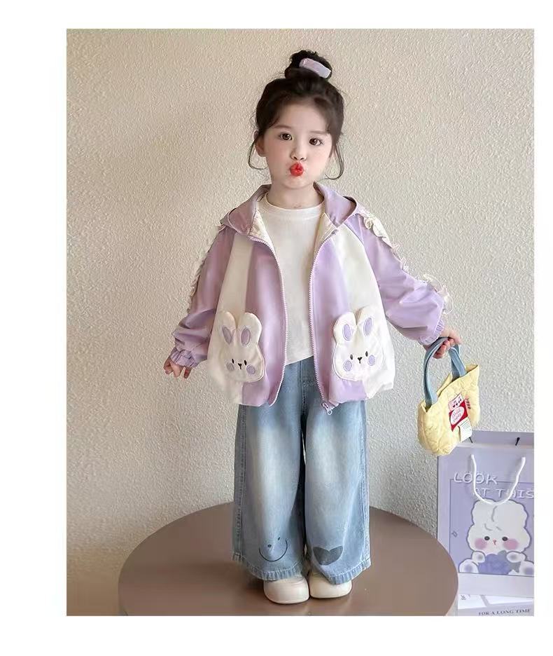 Chaqueta de dibujos animados púrpura-sbt