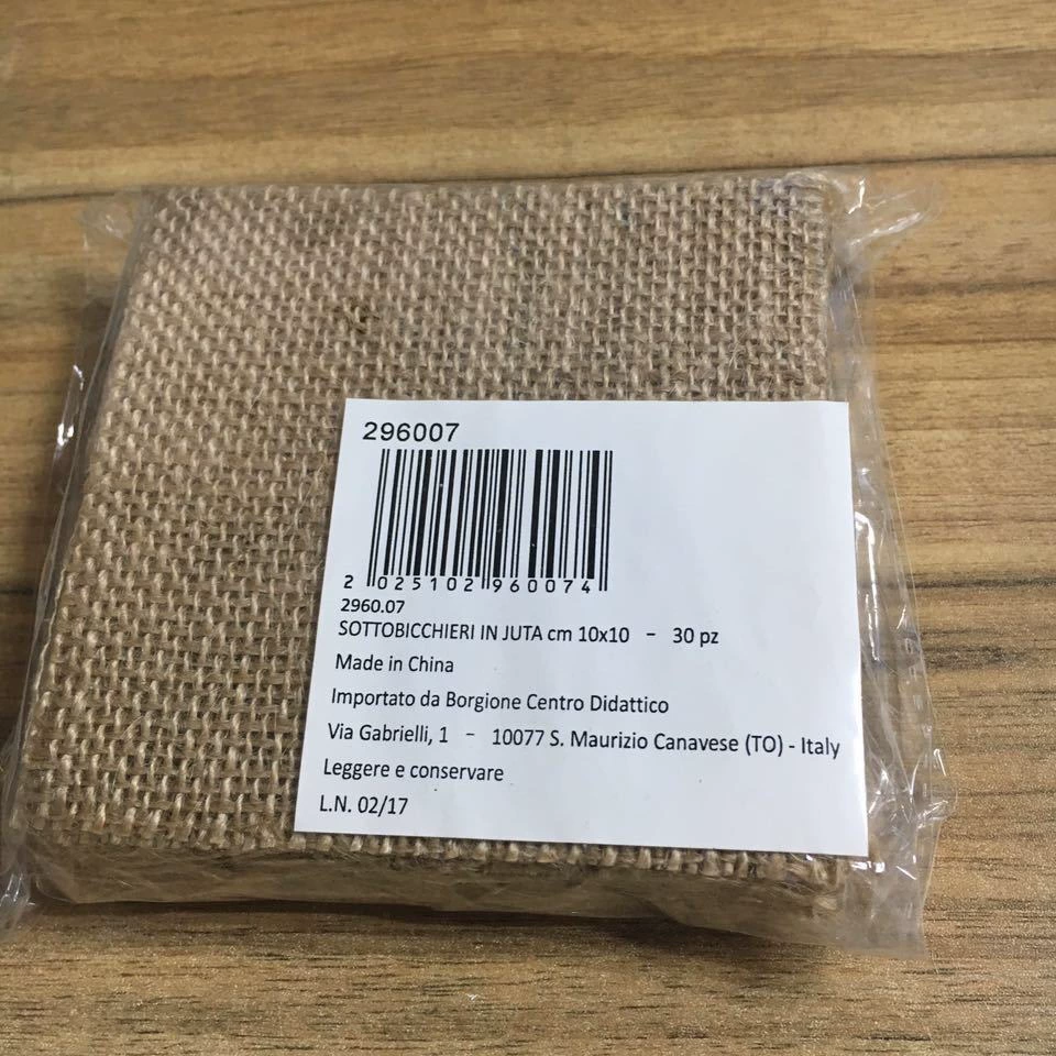 Поставка фабрики трансграничные эксклюзивные для внешней торговли белье штук готовой упаковки джутовых штук на складе мешковины