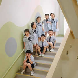 幼儿园园服夏装儿童毕业照班服小学生校服套装英伦六一演出合唱服