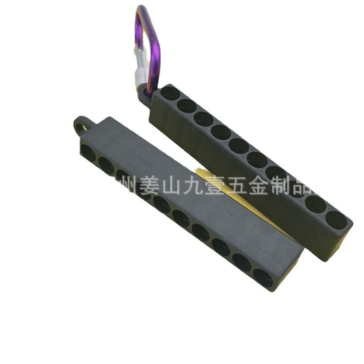 Tpr金属製のヘッド収納バー10穴1/4ドライバーのヘッドゴムは、登山ボタン6.35mmの収納台を取り付けることができます。|undefined