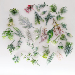 Diyシミュレーション森系アクセサリー各種プラスチック草装飾材料花輪胸花壁花装飾材