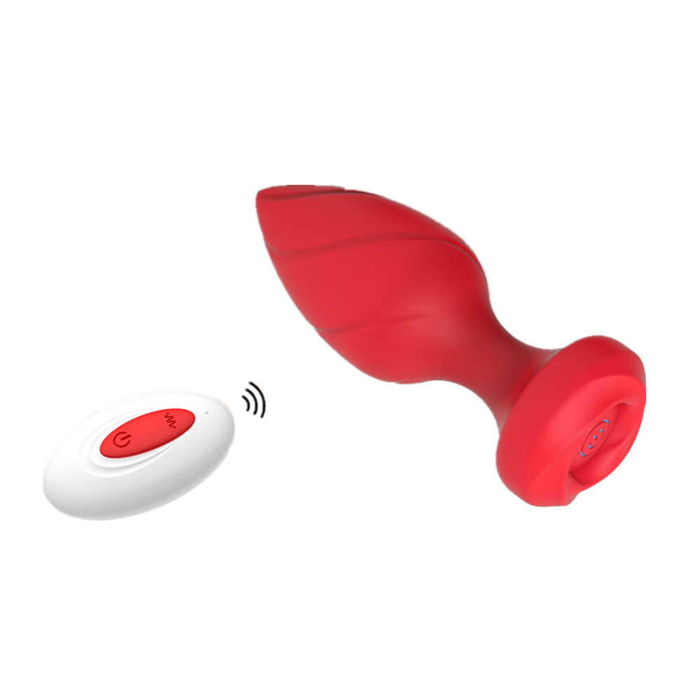 Butt Plug With 10 Frequency Remote Control Vibration Unisex Toy_voghion.com