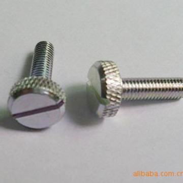 滚花头不脱出螺钉，国标GB839