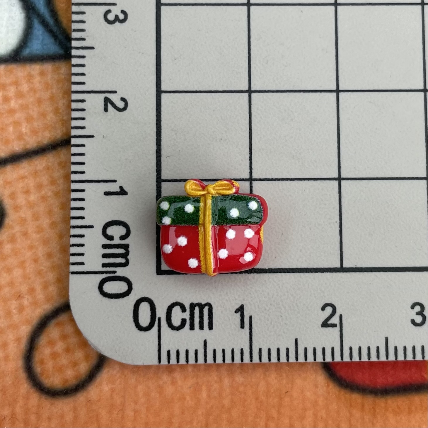 Mini crema pegamento borde a juego Navidad superficie brillante tamaño pequeño resina accesorios bolsa de regalo árbol de Navidad joyería de uñas