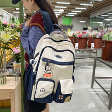 书包女可爱百搭双肩背包时尚学生书包大容量出差旅行电脑背包批发