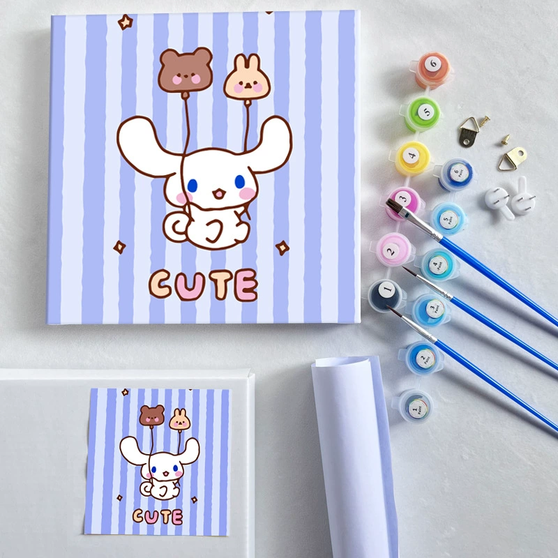 Цифровая масляная живопись 20*20 Детский мультфильм DIY handmade-painted декоративная картина последующего поколения дистрибьютор 제조업체 específicos