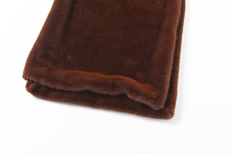 2026 Autumn New Women's Fashion European And American Style Solid Color High Neck Furry Vest Sleeveless Waistcoat Top_ecoleips.com