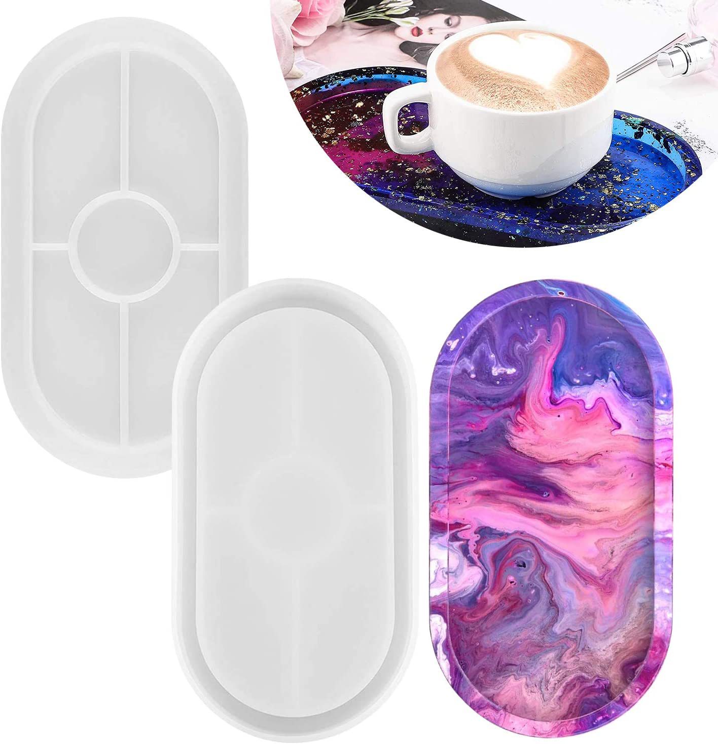 硅胶透明白椭圆杯垫  雪糕果冻布丁肥皂慕斯蛋糕模具