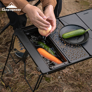 Koman Bkck-11 304 Stainless Steel Cutlery Box Camping Convenient Igt Table Sink Outdoor Tea Table Tableware Storage
