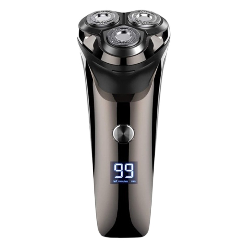 Pantalla digital LCD máquina de afeitar eléctrica batería de litio USB inteligente hombres de cuerpo completo lavado recargable maquinilla de afeitar transfronteriza
