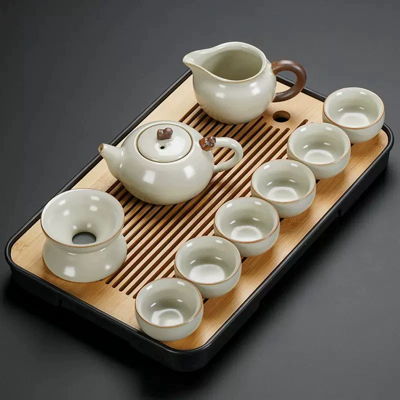 Горный чай, чайный набор для домашнего использования, Ceramic чайная чашка, заварочный чайник, стиль легкой роскоши