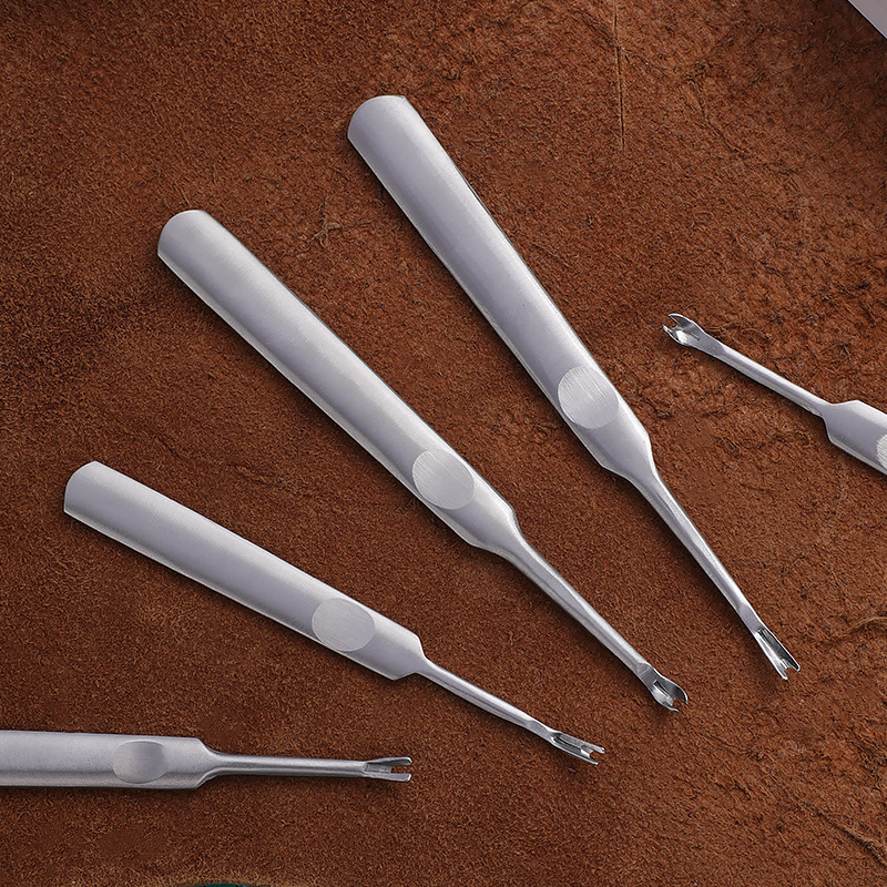 Dispositivo de ranurado simple de metal Dispositivo de recorte Dispositivo de ranurado dispositivo de corte en forma de U en forma de V herramienta de Arte de cuero DIY