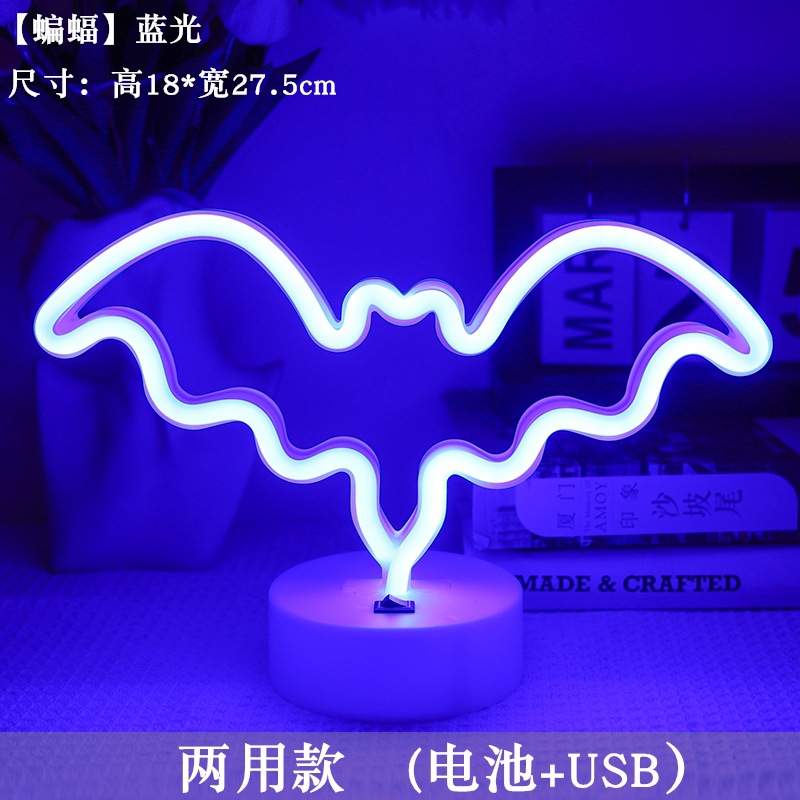 Ledスタイリングライトins韩国风フラミンゴled装饰ナイトライトクリスマスカラーライト丸型ベースネオン