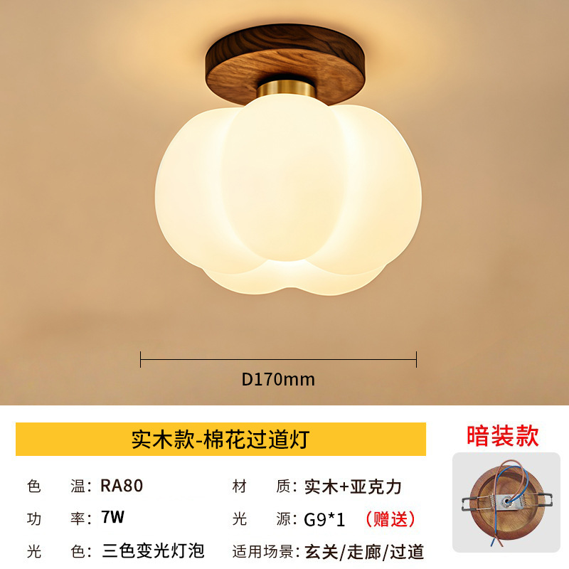 Lámpara de techo con flecos estilo medieval de hierro, vidrio y acrílico con luz LED para sala de estar y dormitorio