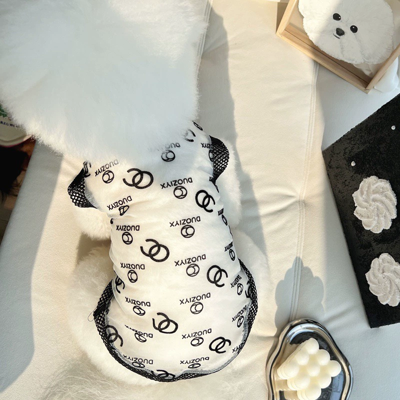 Одежда для собак Летний Тонкий горький медведь Тедди Бомеи Маленькая собака Кошка Дышащий солнцезащитный жилет Сетчатая одежда