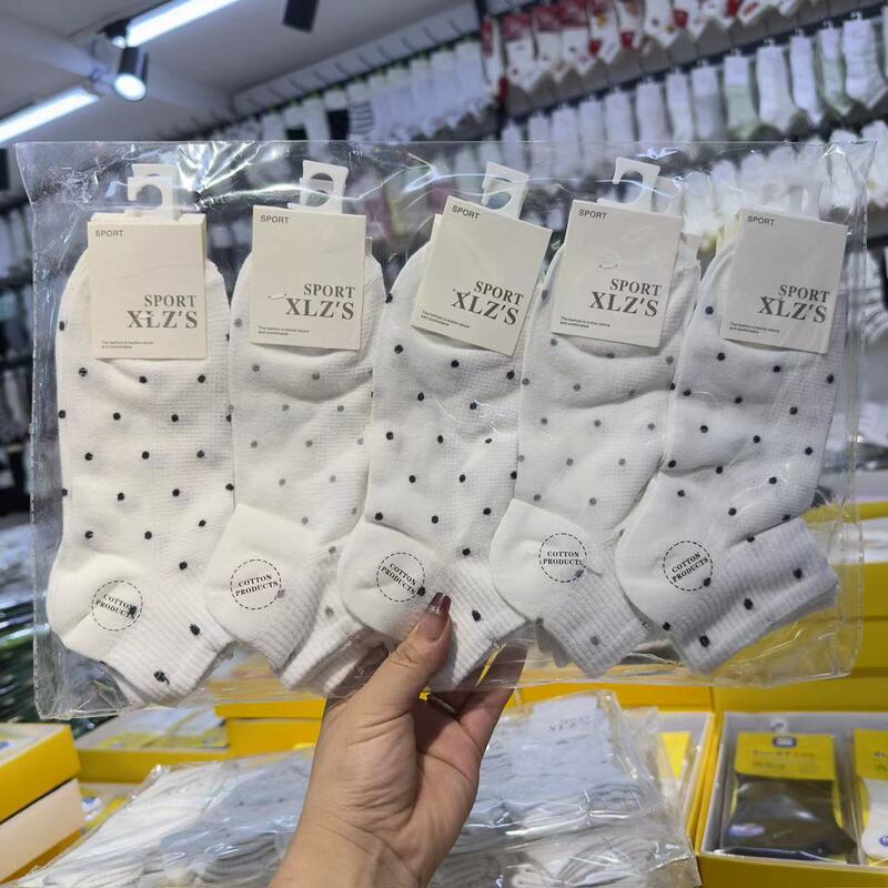Spring and summer new Xinlizhu men and women's short tube cotton socks spring and summer small fresh daily student cotton socks in stock wholesale
