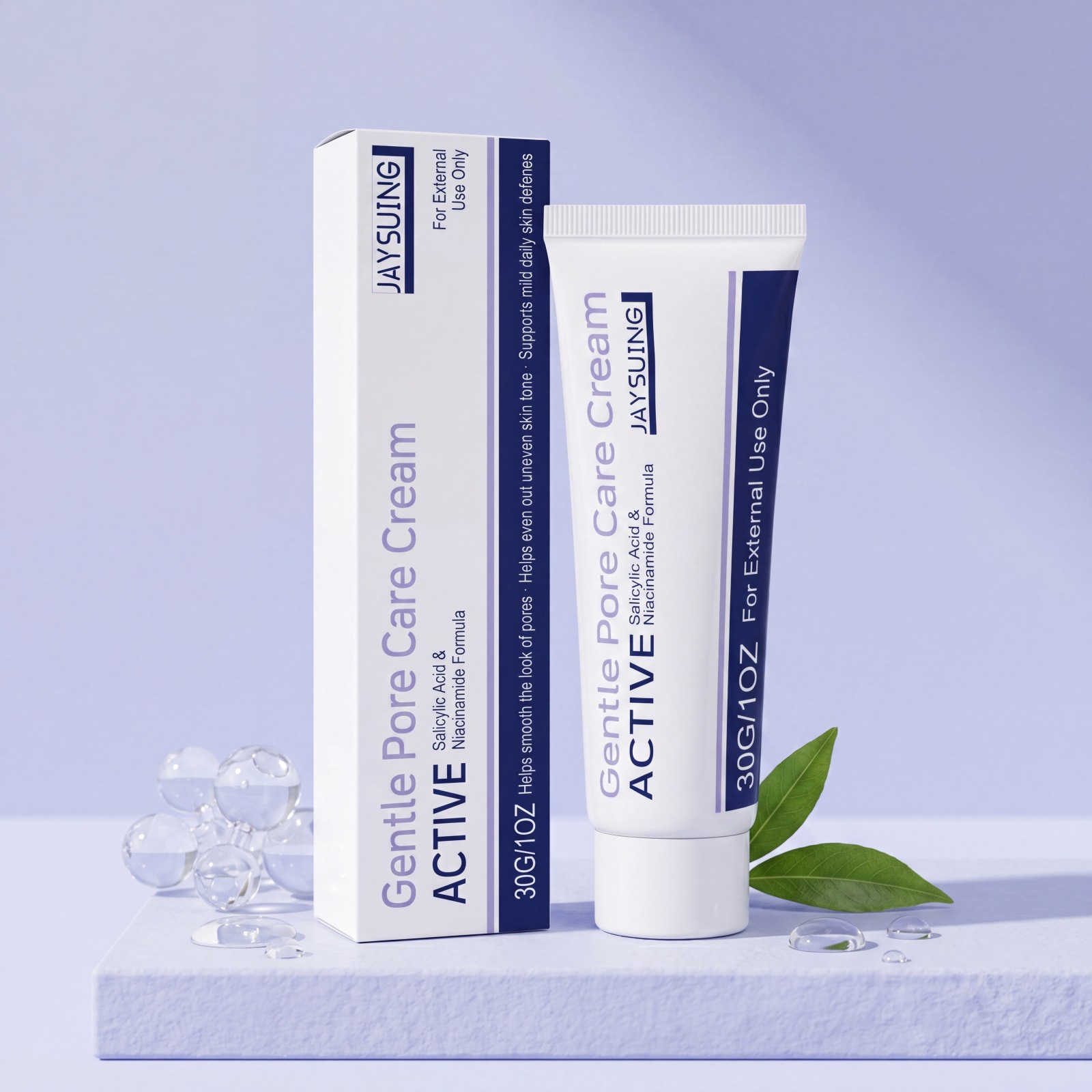 Jaysuing Gentle Pore Care Cream Delicate and Smooth Skin Texture Moisturizing and Caring Skin Care Cream
