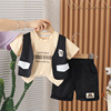 Summer set, children's summer clothing, western style, with short sleeve, wholesale