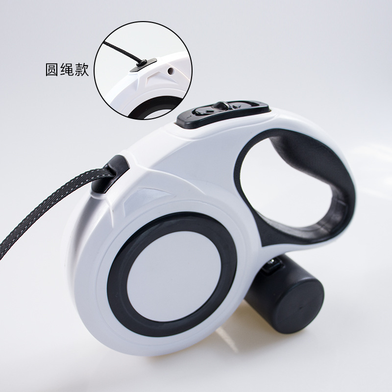 Amazon pet retráctil perro de tamaño medio reflectante caminando correa de tracción de perros recogiendo caja de conveniencia cuerda de tracción retráctil personalizada