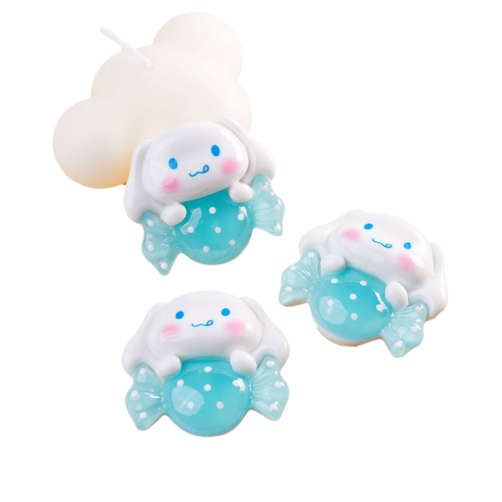 Big card luminous Sanrio creative handmade jewelry hairpin refrigerator sticker resin diy material wholesale