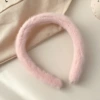 9056D light pink rabbit plush headband